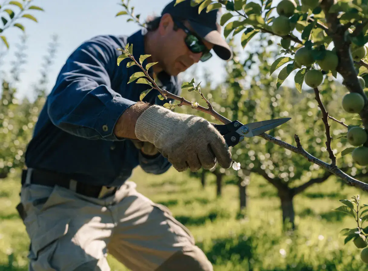 Professioneller Baumschnitt mit der Gartenschere